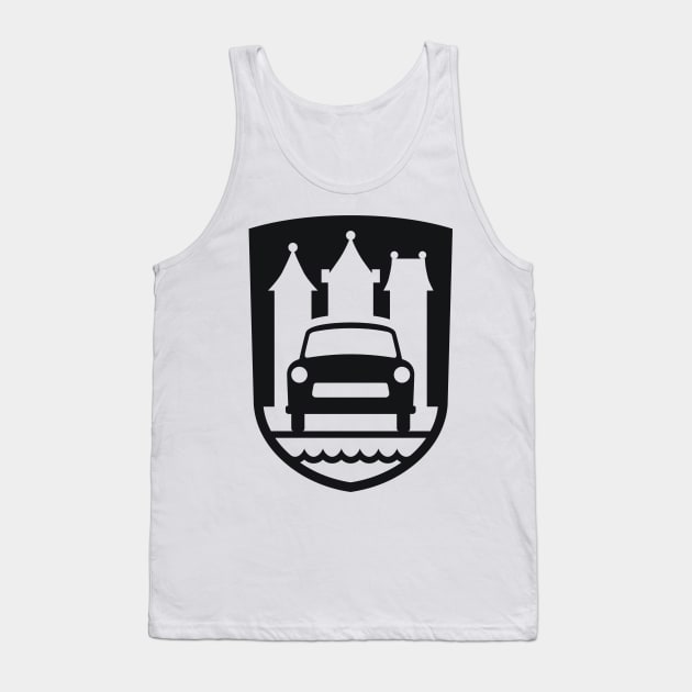 Trabant Wappen Zwickau (black) Tank Top by GetThatCar